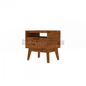 Тумба прикроватная Доната 3 светлый орех (сосна)