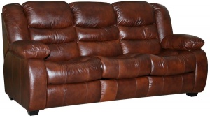 Трехместный комбинированный диван-кровать Манчестер 1 в коже №1068+4069(0) (СП)