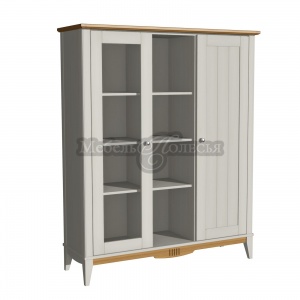 Шкаф для посуды 101 Пенни белый воск + антик 24