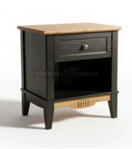 Тумба прикроватная NN Пенни блэк + антик 24 (новые направляющие) 