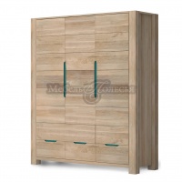 Шкаф 3-х дверный Riva бланш