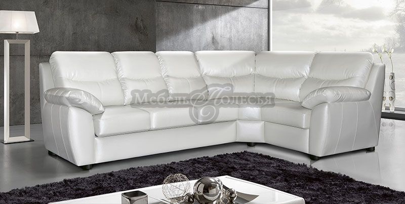 Угловой кожаный диван-кровать Плаза (3mL/R901R/L) купить в Москве отпроизводителя Пинскдрев - Белорусская мебель от Мебель Полесья.
